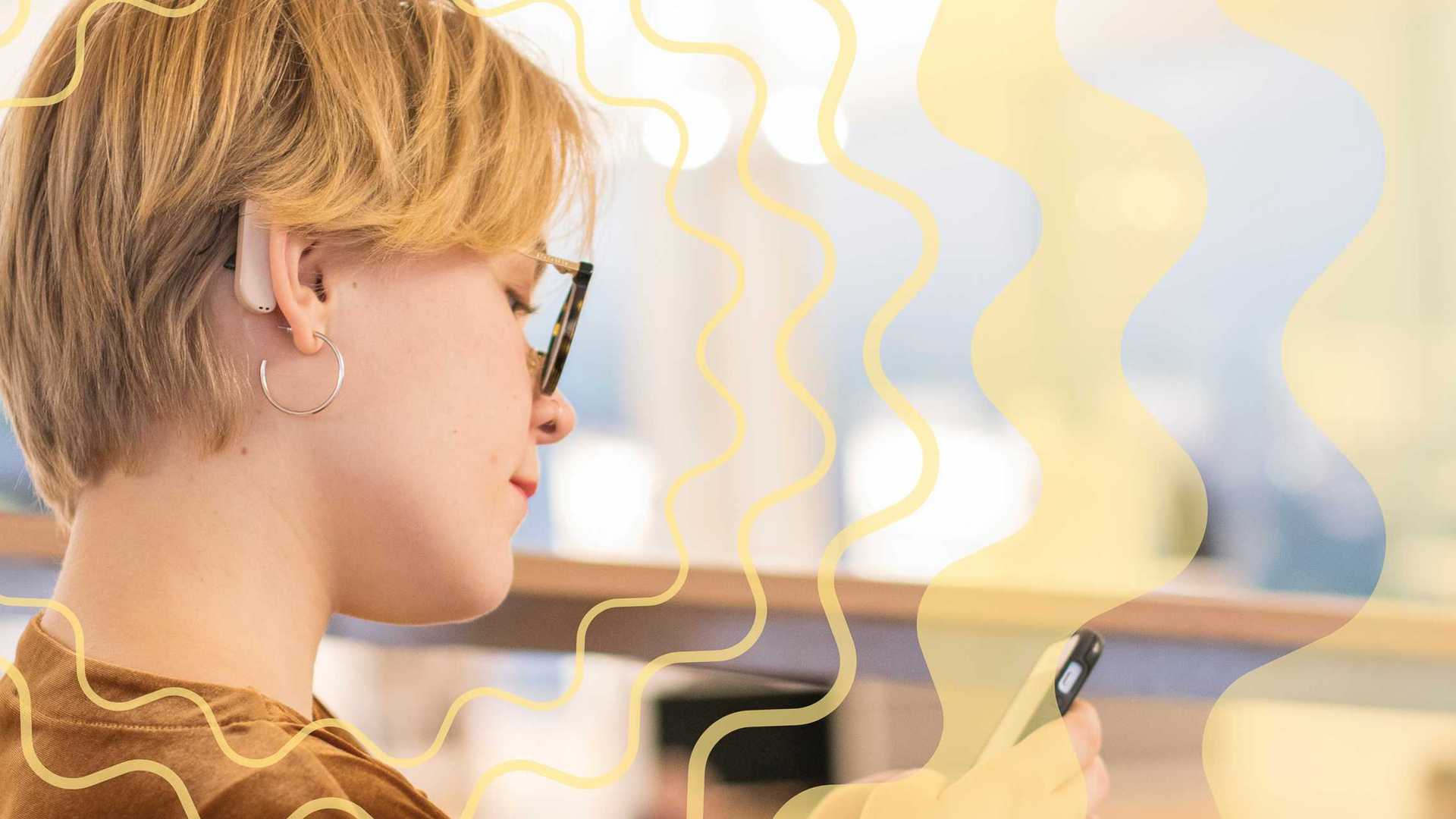 a cochlear implant user